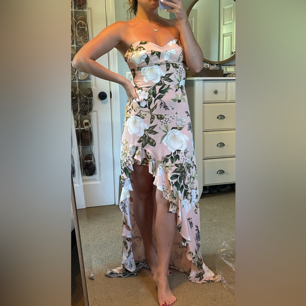 Amanda Uprichard strapless floral gown